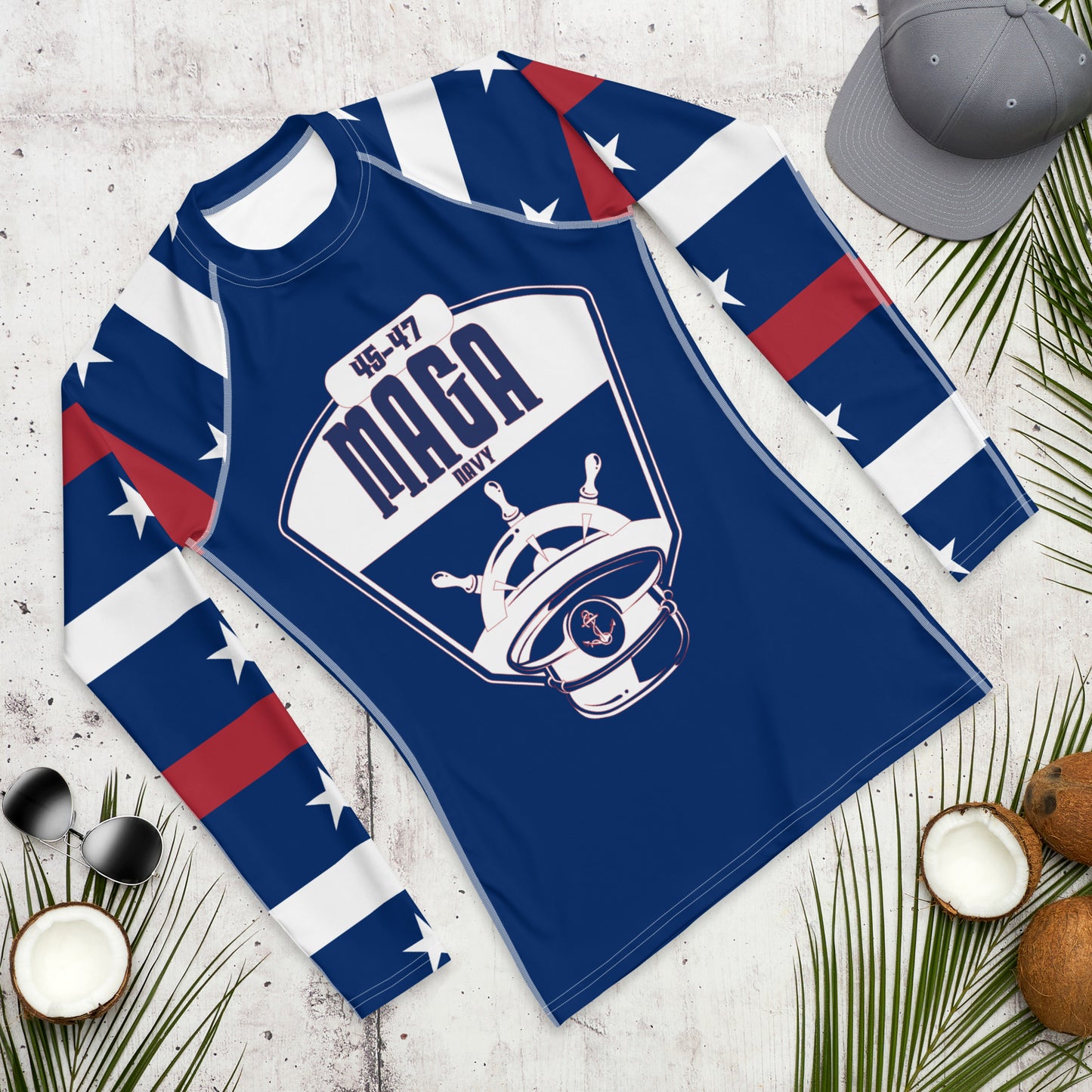 MAGA Navy Men's Rash Guard